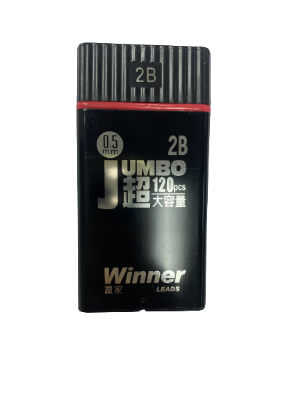【超殺】限量 Winner Jumbo超大容量 2B鉛筆芯 0.5mm (120入)