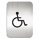 鋁質方形貼牌-殘障洗手間-#610610S