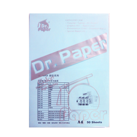 Dr.Paper 80gsm A4多功能色紙-翠藍 50入/包 K80-120